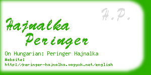 hajnalka peringer business card